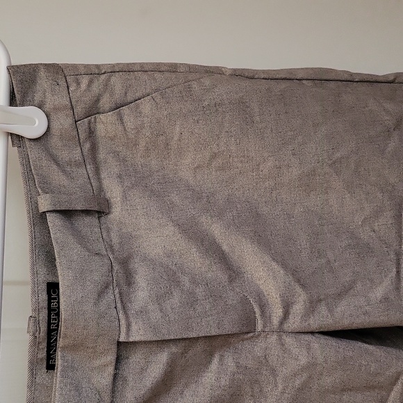 NWOT Banana Republic Martin Fit Metallic Tweed Trousers, Size 2 - Picture 3 of 12